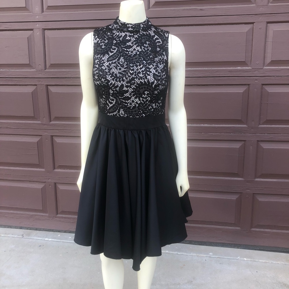 Black cocktail dress